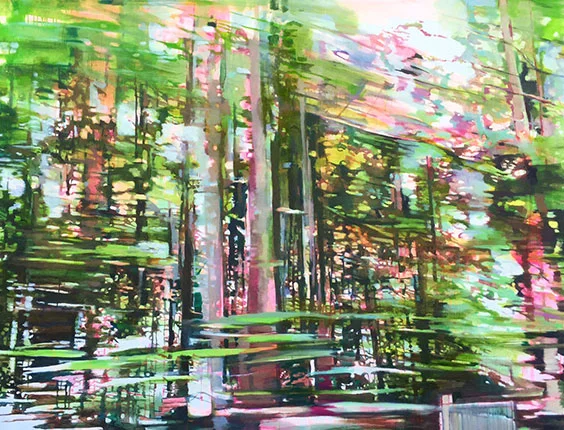 Gisela Krohn — Flight 2 oil on canvas, 140x180cm, 2017