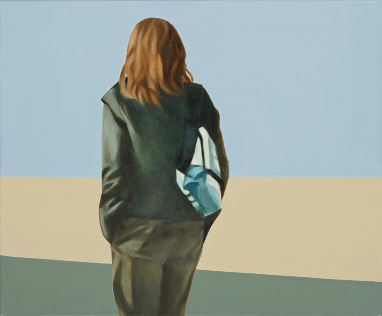 Ruth Bussmann — Ruth Bussmann, Passanten (51), 2025, Öl auf Leinwand, 50x60cm Preis auf Anfrage