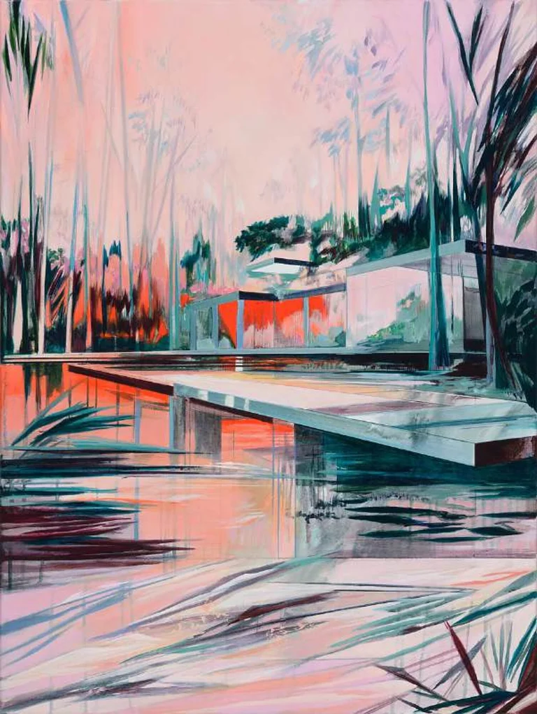 Dorothee Liebscher — Inner Glow, 80x60cm, Acryl und Öl auf Leinwand Preis auf Anfrage
