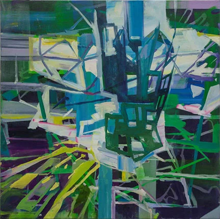 Marie Thibeault — Marie Thibeault, Rectify, Öl auf Leinwand, 91,4 x 91,4 cm