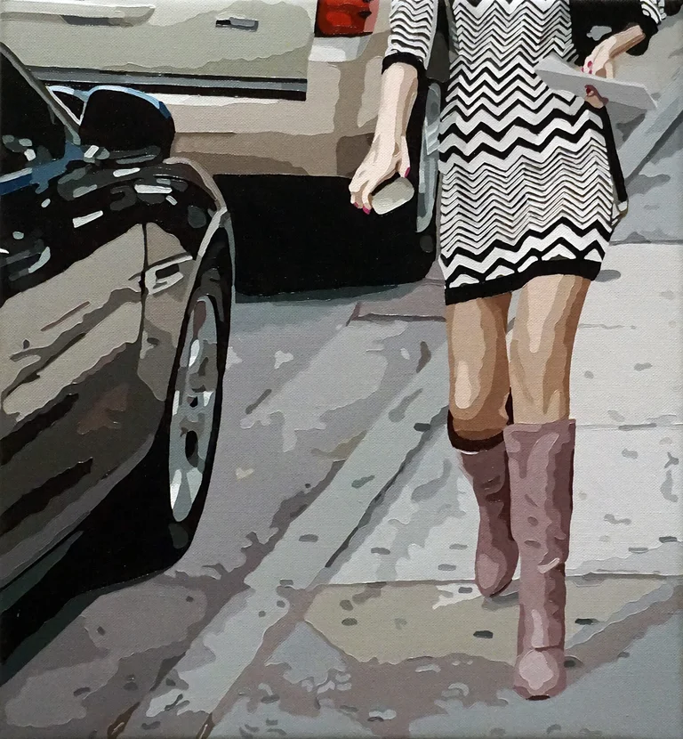 Joeggu Hossmann — Bring That Letter, oil on canvas 2025 Preis auf Anfrage