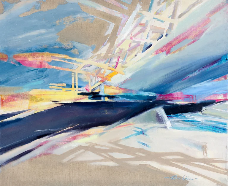 Helen Shulkin — Arcade 2, Oil on canvas, 70x85cm, Shulkin, 2022 Preis auf Anfrage