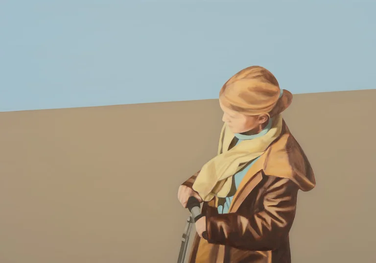 Ruth Bussmann — Ruth Bussmann, Passanten (39), 2017, Öl auf Leinwand, 70x100cm Preis auf Anfrage