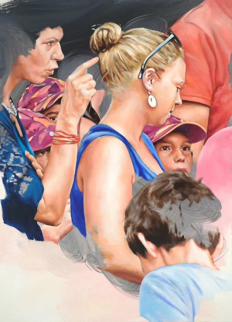 Martin Veigl — street romance, oil on canvas, 140x100cm, 2022 price on request