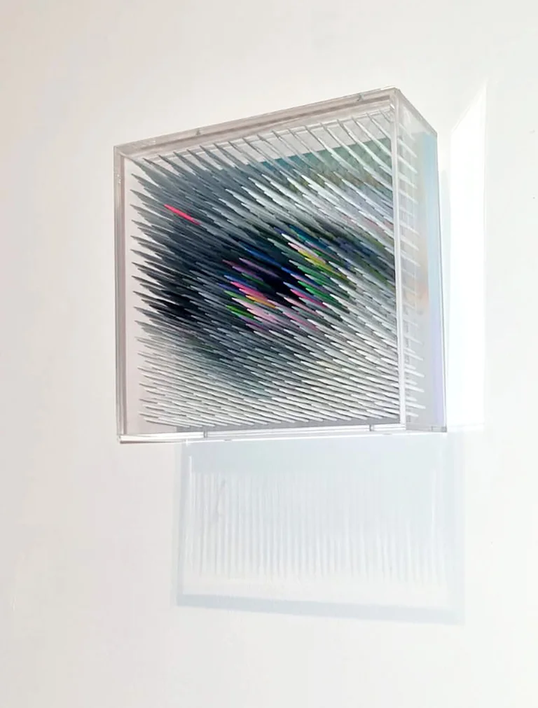 An Eye Like a Mirror Without Reflection, Lack auf Holz, 2026