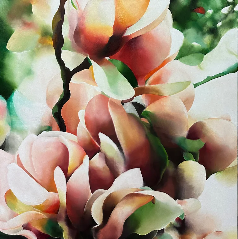 Rhea Standke — Imperial Topaz, 100x90 cm, oil on canvas, 2025 price on request