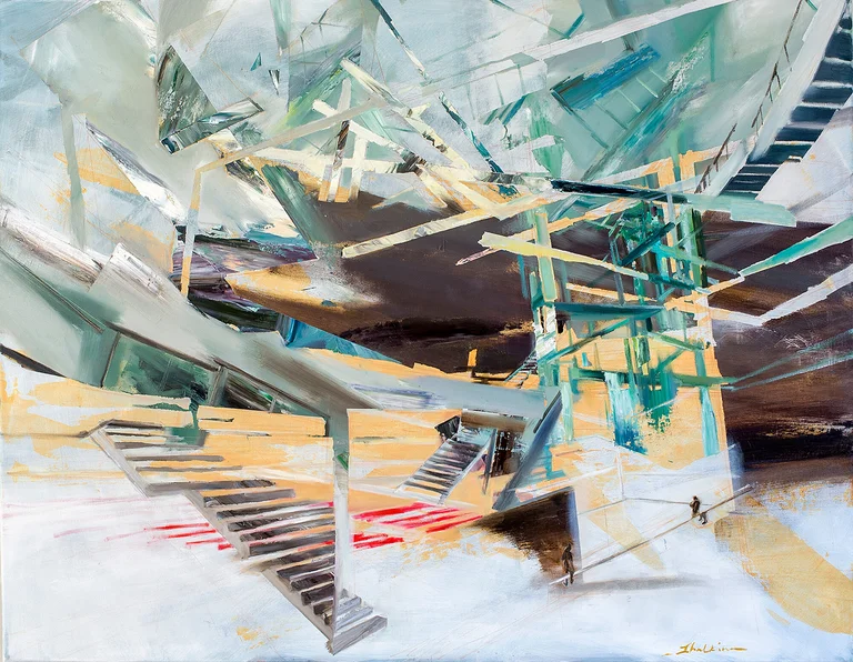 Helen Shulkin — Atrium 1, Oil on canvas, 95x115cm, Shulkin 2022 Preis auf Anfrage