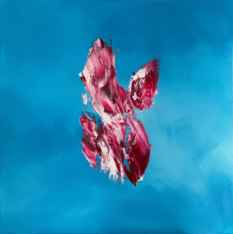 Dennis Löw — Elementarteilchen 68, Öl und Acryl auf Leinwand, 90x90cm 2022 SOLD