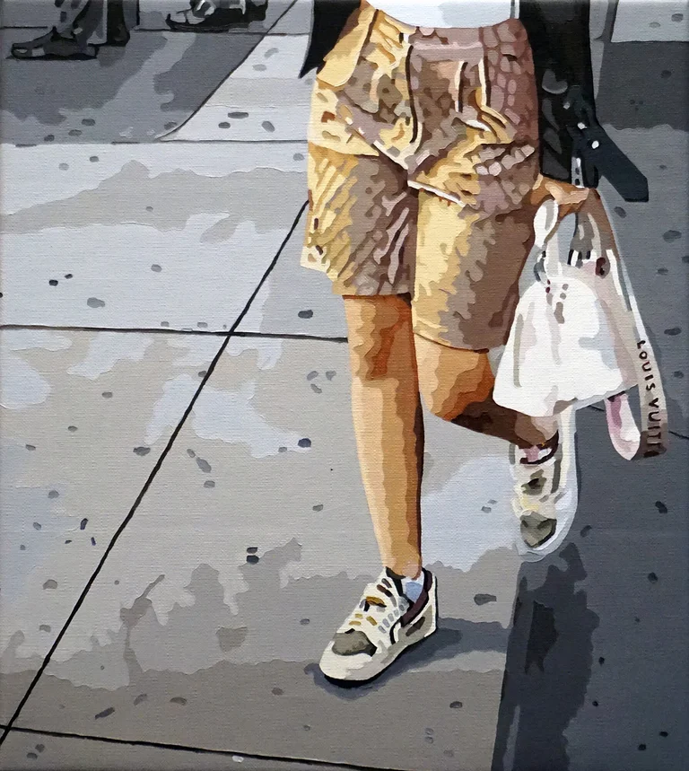 Joeggu Hossmann — URBAN DYNAMICS 2024, 40x 36 cm | oil on canvas SOLD