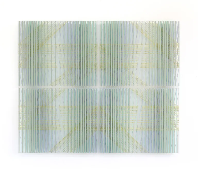 Gaby Terhuven — Gaby Terhuven, G1-18, 2018, Öl auf Glas, 104 x 127 cm, 4 – teilig Preis auf Anfrage