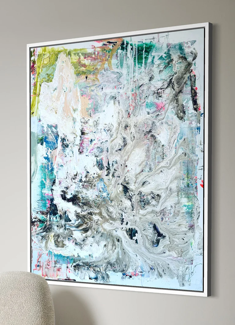 Theresa Kallrath — Theresa Kallrath, My Dreams, 2025, mixed media auf Leinwand, 100x120cm Preis auf Anfrage